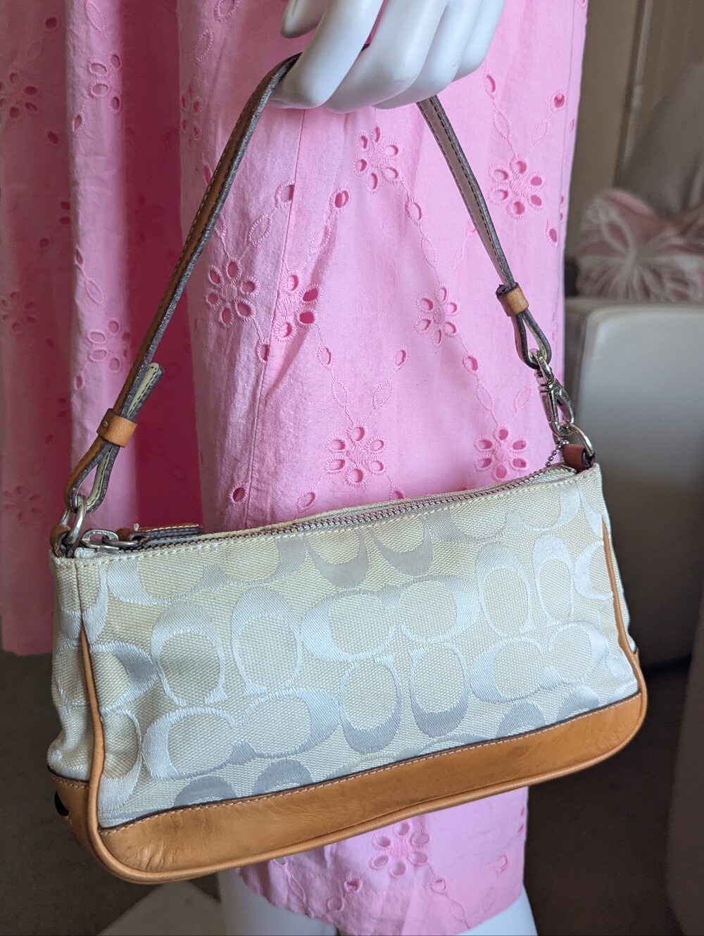 vintage Y2K Coach Signature Baguette / Demi Shoulder Bag. - Picture 2 of 12